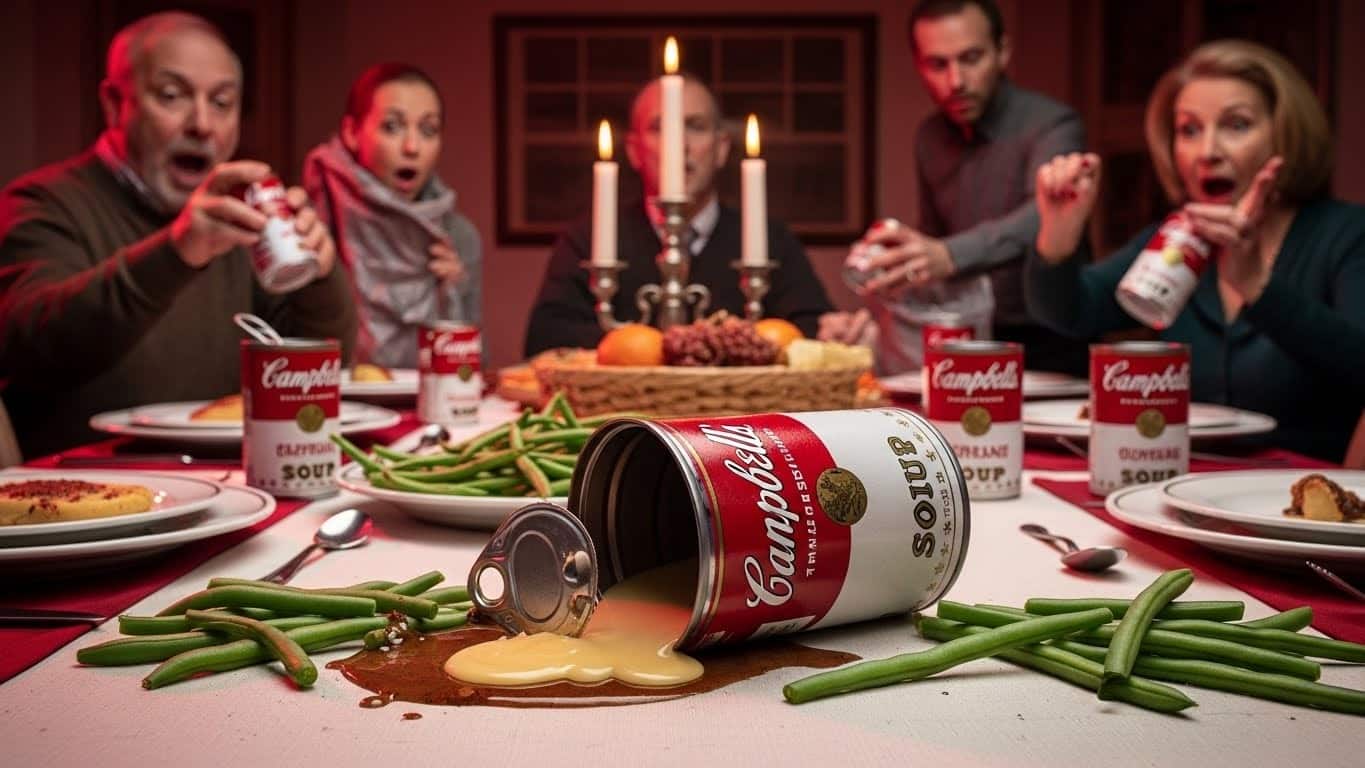 Découvrez l’enregistrement choc d’un cadre de Campbell’s qui traite ses produits de « merde pour pauvres ». Boycott, chute boursière et crise juste avant Thanksgiving : tout ce que vous devez savoir.