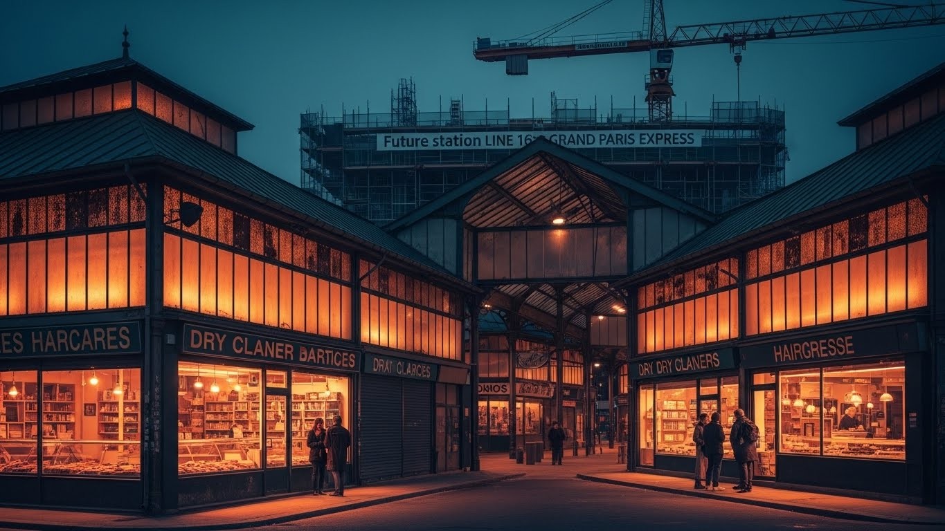 À Sevran, les commerçants de la halle Mandela luttent contre la démolition de leur galerie pour laisser place à la ligne 16 du Grand Paris et 600 logements. Une bataille emblématique entre modernité et vie de quartier.