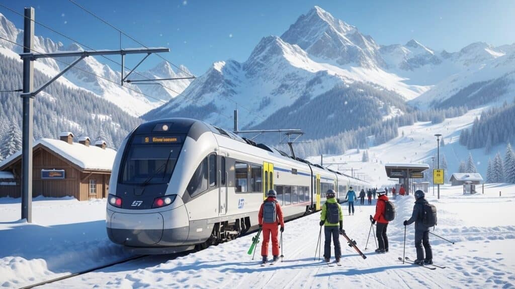 Ski en Train depuis Paris : Les Meilleures Stations