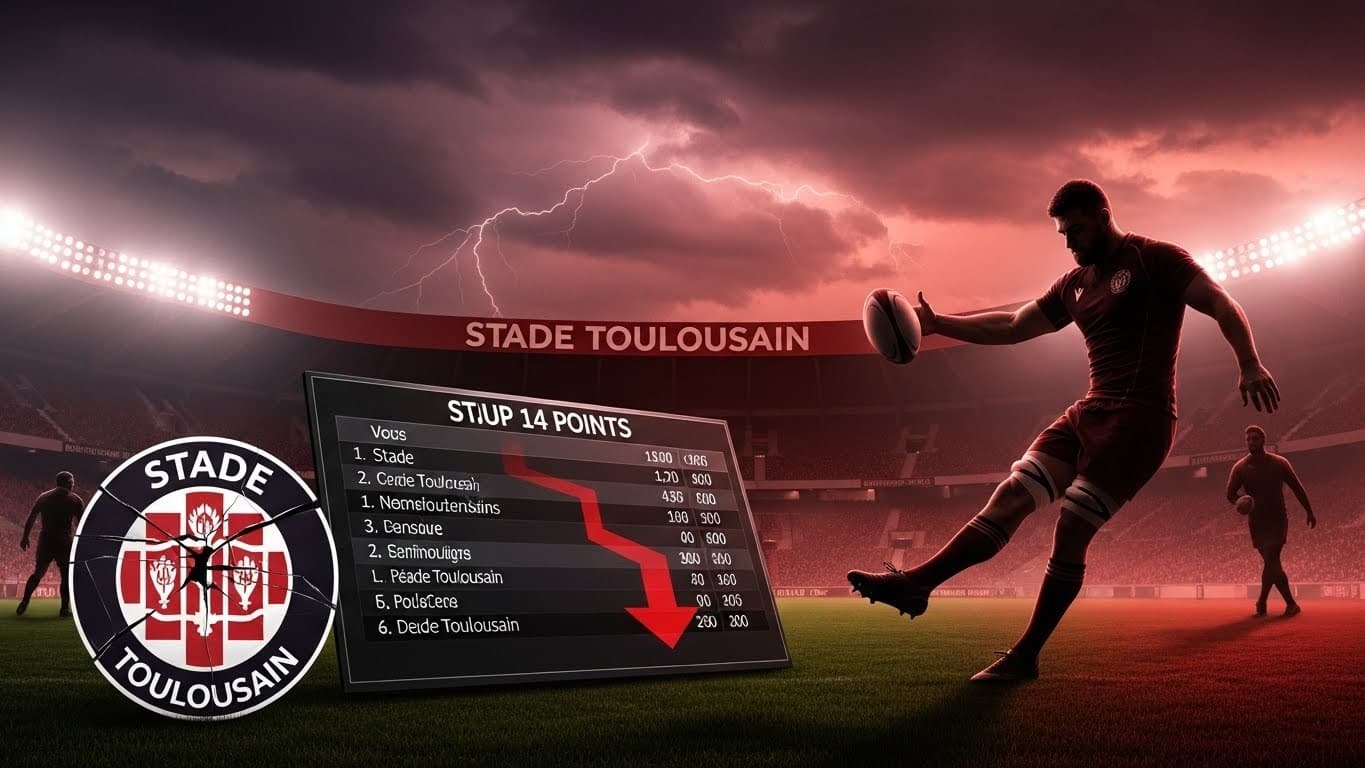 Découvrez pourquoi le Stade Toulousain perd 2 points en Top 14 suite au transfert controversé de Melvyn Jaminet. Sanction, appel possible, impacts sur le classement : tout expliqué en détail.