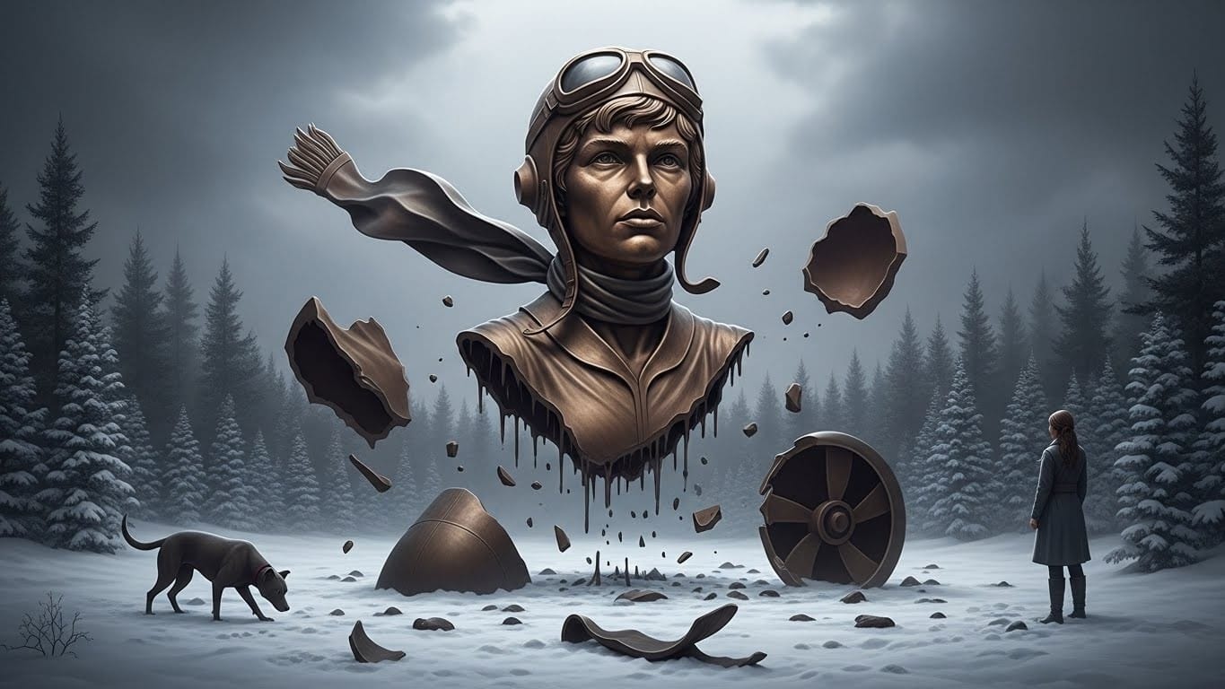 Découvrez l'histoire incroyable d'une statue d'Amelia Earhart volée au Canada, retrouvée en morceaux... mais la récompense de 25 000 dollars risque de ne jamais être versée. Suspense et rebondissements garantis.