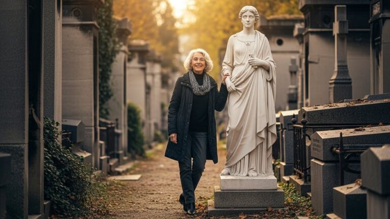 Statue Funéraire de Son Vivant au Père-Lachaise