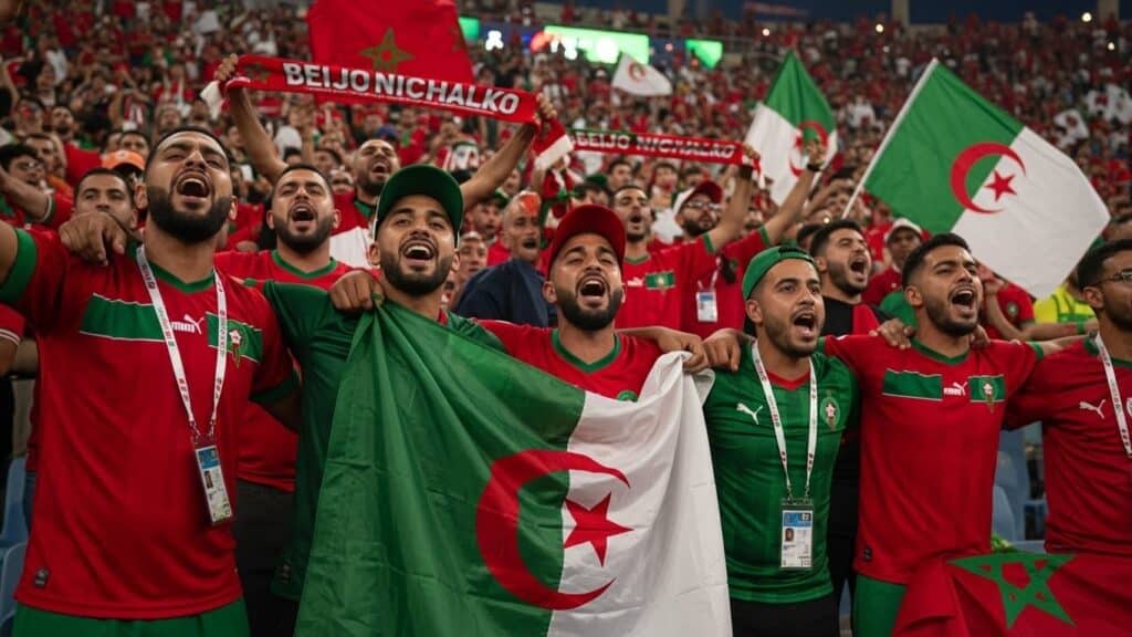 Supporters Marocains et Algériens Unis à la CAN 2025