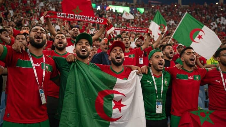 Supporters Marocains et Algériens Unis à la CAN 2025