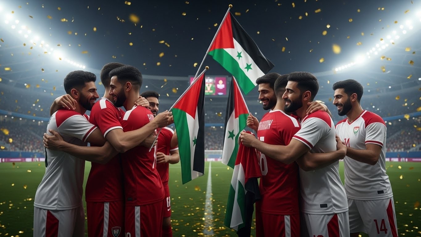 En Coupe Arabe 2025, Syrie et Palestine se qualifient ensemble après un 0-0 émouvant. Des joueurs unis malgré la guerre : découvrez ces images historiques qui redonnent espoir au football arabe.