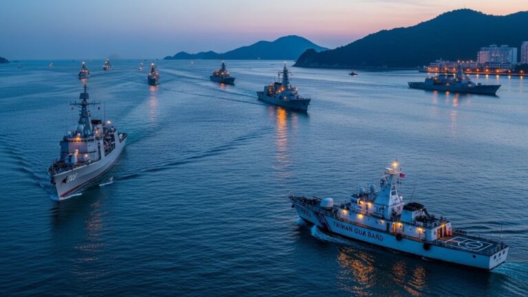 Taïwan : Navires Chinois Se Retirent Après Manœuvres