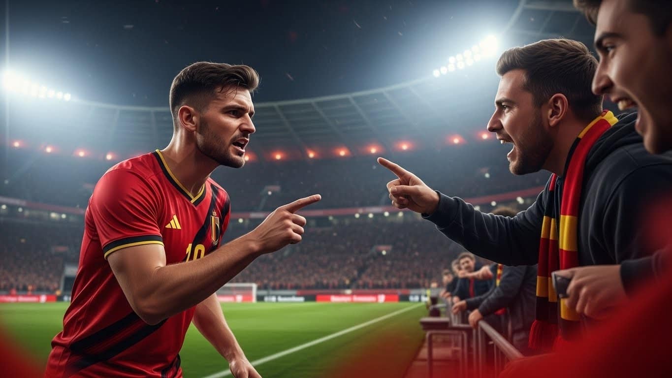 Découvrez l'échange musclé entre Thomas Henry et un supporter après une défaite du Standard de Liège. Une réaction franche qui soulève des questions sur le respect dans le football belge.
