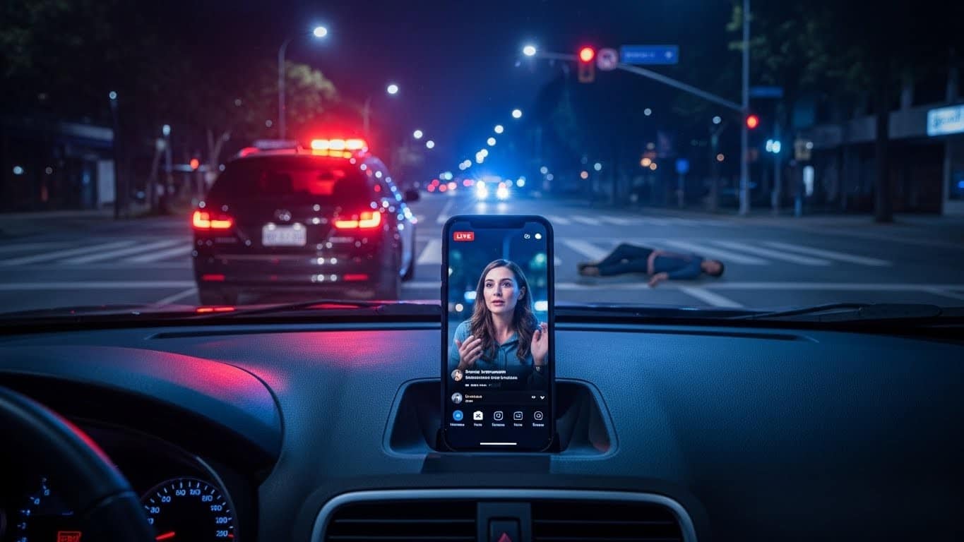 Découvrez l'histoire choc d'une influenceuse qui, en direct sur les réseaux, grille un feu rouge et percute mortellement un piéton. Arrestation, controverses et leçons sur la distraction au volant.