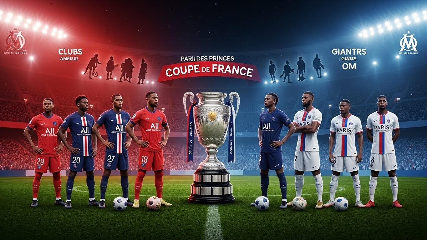 Découvrez le tirage au sort des 16es de finale de la Coupe de France : un derby parisien brûlant entre PSG et Paris FC, des petits Poucets face à des géants... Les affiches à ne pas manquer en janvier !