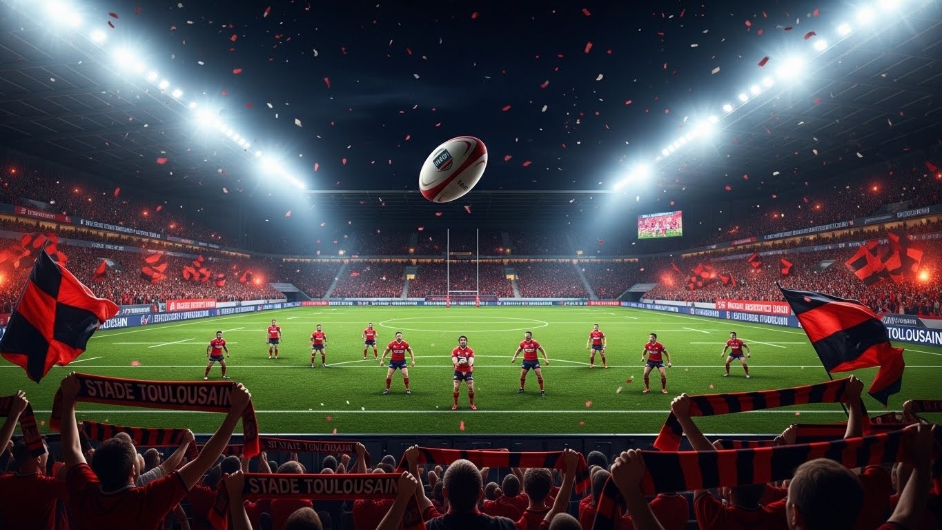 Triplé magique d'Ange Capuozzo, retour gagnant de Dupont, 35 minutes décisives : Toulouse lance sa Champions Cup en atomisant Durban 56-19. Analyse complète du festival rouge et noir.