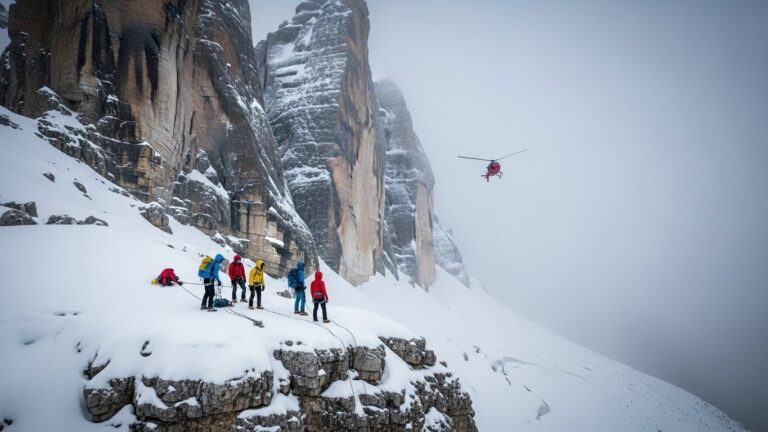 Touristes Sauvés à 3000m en Baskets dans les Dolomites