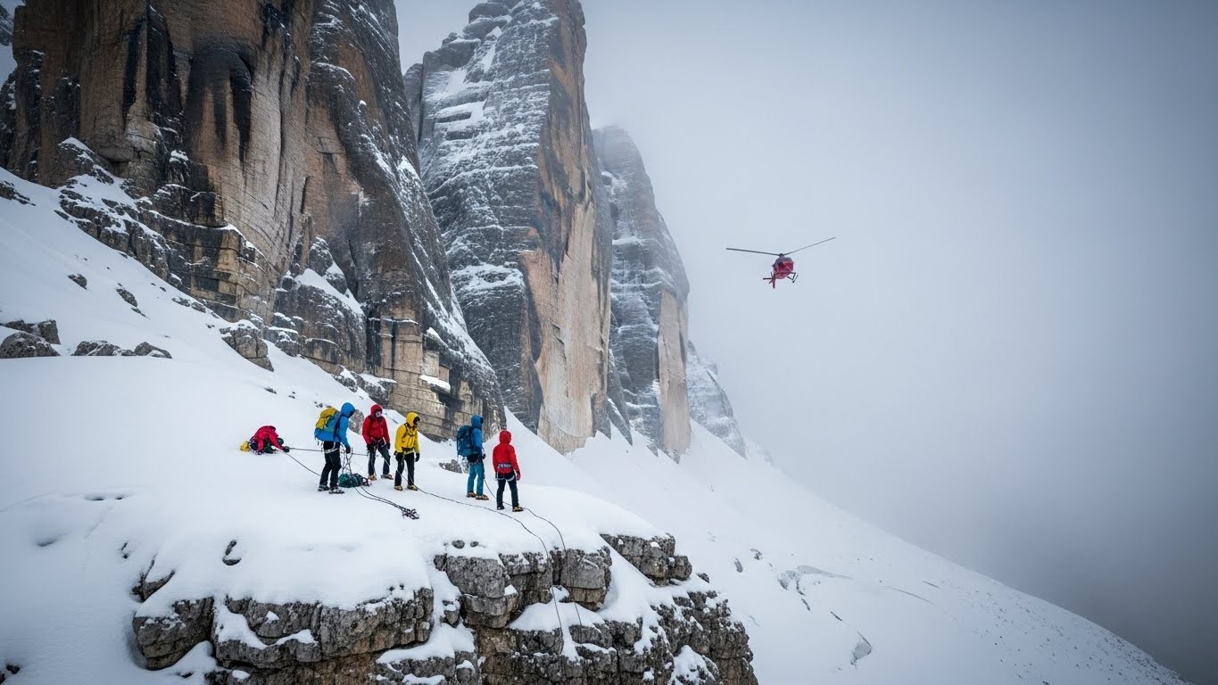 En survêtement et baskets à 3000 m d’altitude, cinq jeunes touristes ont frôlé la catastrophe dans les Dolomites. Un miracle pour les secours italiens… Voici ce qui s’est vraiment passé et comment éviter le pire.