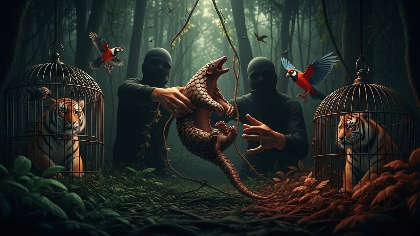 Découvrez l'explosion alarmante du trafic d'animaux vivants en 2025 : tigres, singes, pangolins saisis par milliers. Une criminalité liée à la drogue qui menace la biodiversité mondiale.