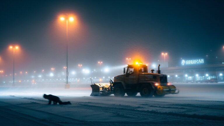 Tragique Accident Chasse-Neige Aéroport Minnesota