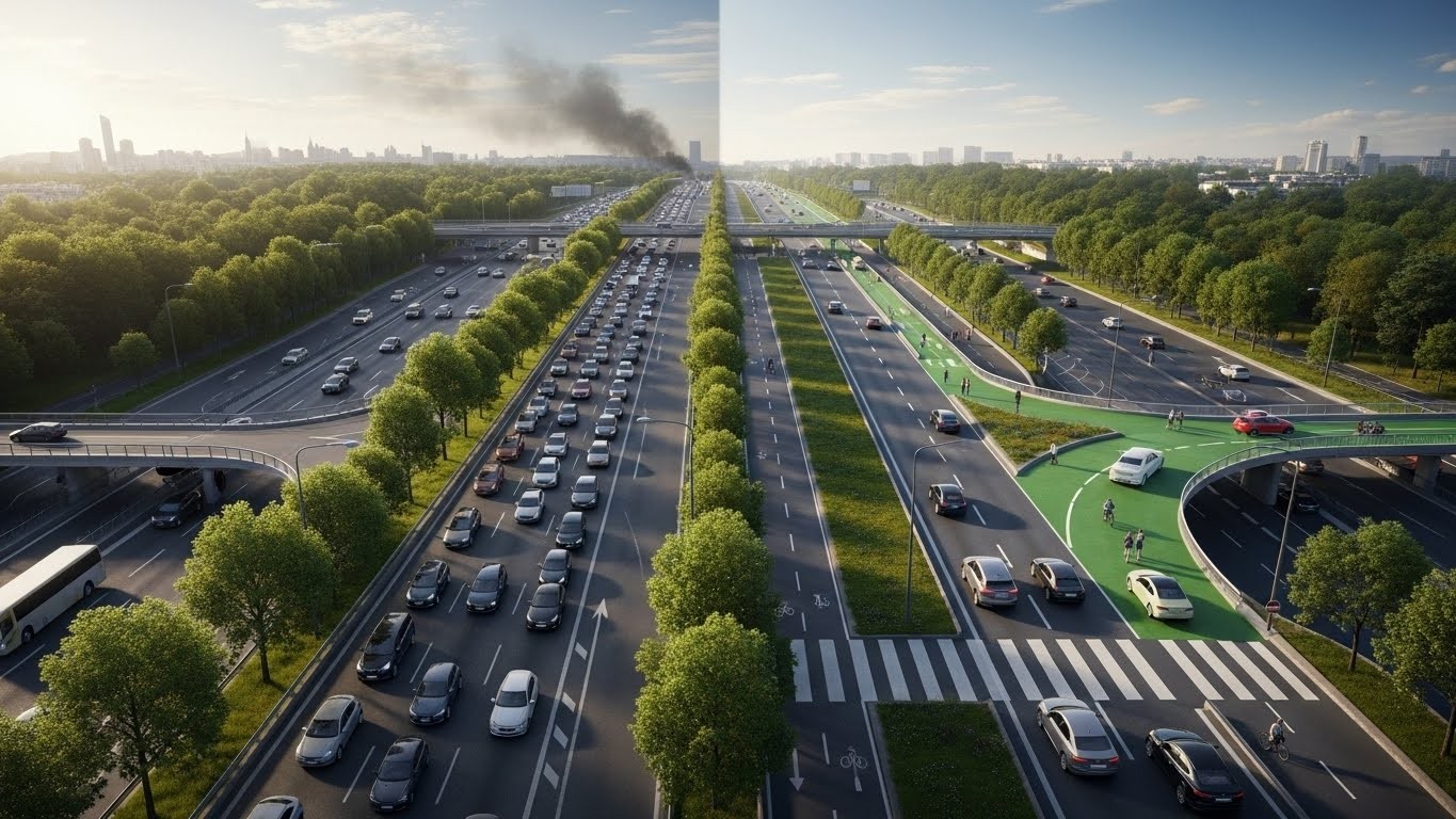 Découvrez les projets fous pour métamorphoser le périphérique : feux tricolores, passages piétons, végétalisation massive… Et si cette autoroute urbaine devenait enfin respirable ?