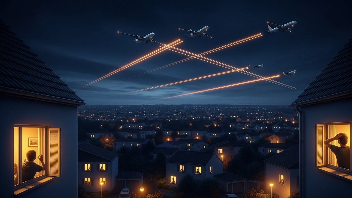 Les habitants d'Île-de-France en ont assez des nuisances sonores causées par les avions. De Roissy à Orly, en passant par les petits aérodromes, la grogne monte. Découvrez pourquoi ce problème devient explosif.