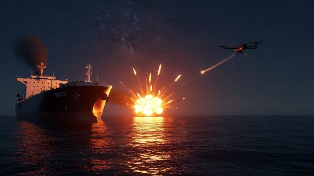 Ukraine Frappe Pétrolier Russe en Méditerranée