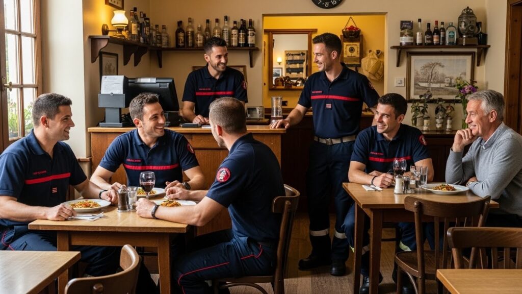 Un Bienfaiteur Anonyme Offre le Repas à des Pompiers