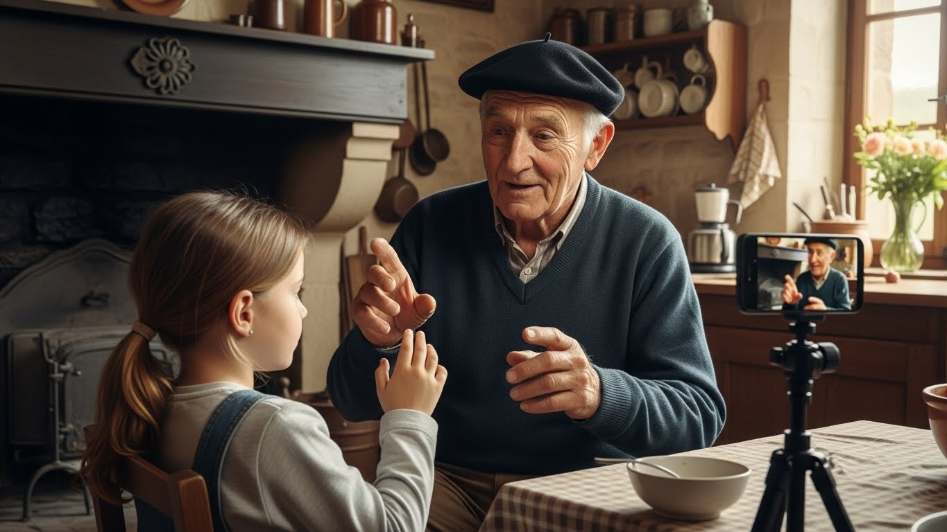 Découvrez comment un grand-père de 85 ans du Puy-de-Dôme enseigne le patois auvergnat à sa petite-fille sur TikTok et cumule des centaines de milliers de vues. Une belle histoire de transmission qui touche tout le monde.