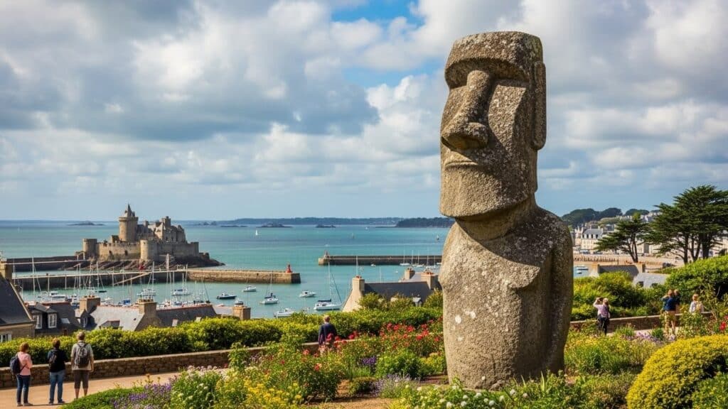 Un Moai Géant à Brest : Pont Culturel avec l&rsquo;Île de Pâques