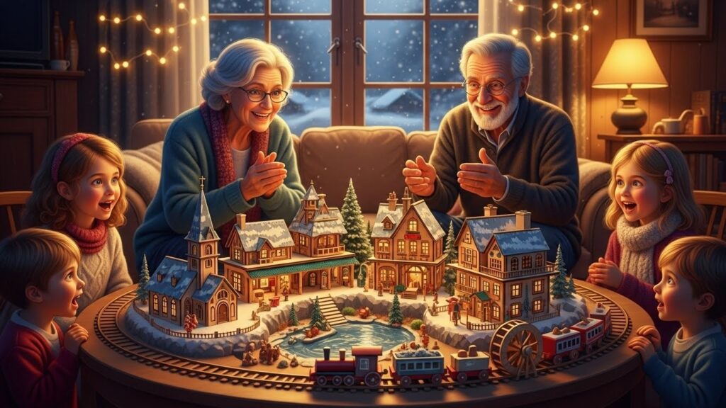 Un Village de Noël Miniature Ouvré à Tous en Bretagne