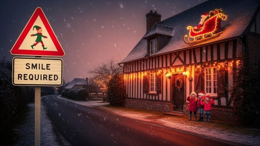 Un Village Normand Interdit les Grincheux à Noël