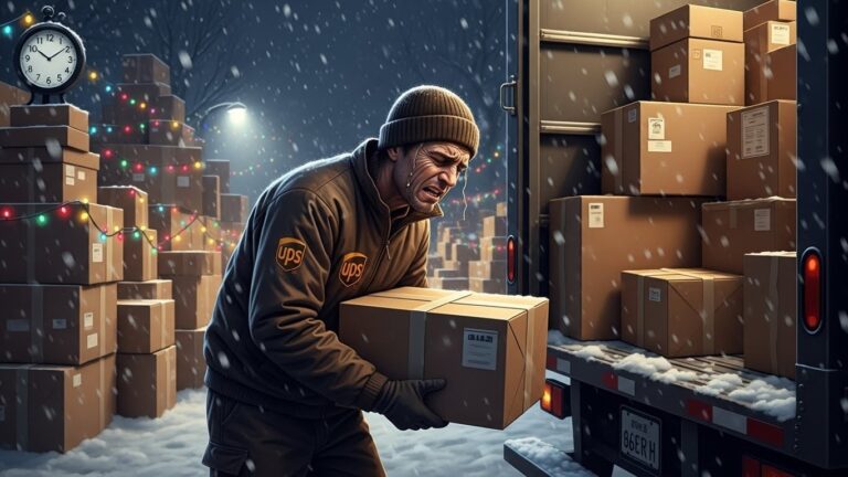 UPS Accusé de Sous-Payer Ses Livreurs Saisonniers à Noël