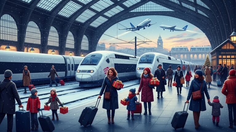 Vacances de Noël 2025 : 11 000 TGV et Aéroports Bondés