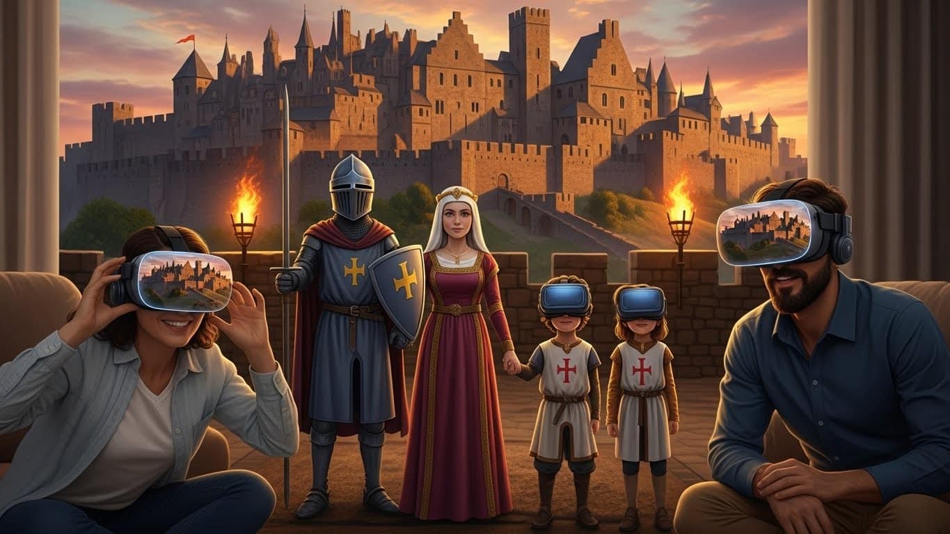 Découvrez une aventure VR familiale bluffante au cœur du Moyen Âge à Paris. Plongez dans une cité fortifiée du XIVe siècle : intrigues, chevaliers et immersion totale. Idéal pour les vacances de Noël !