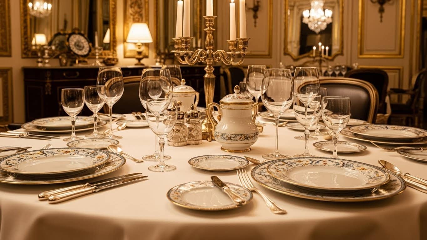 Découvrez comment chiner assiettes, verres et couverts des palaces parisiens comme l’InterContinental ou le Café de la Paix les 7 et 8 février 2026. 20 000 pièces d’exception en vente éco-solidaire à Paris !