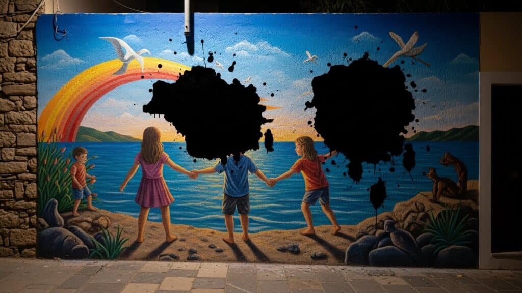 Vandalisme Fresques Noirmoutier : Poésie Effacée