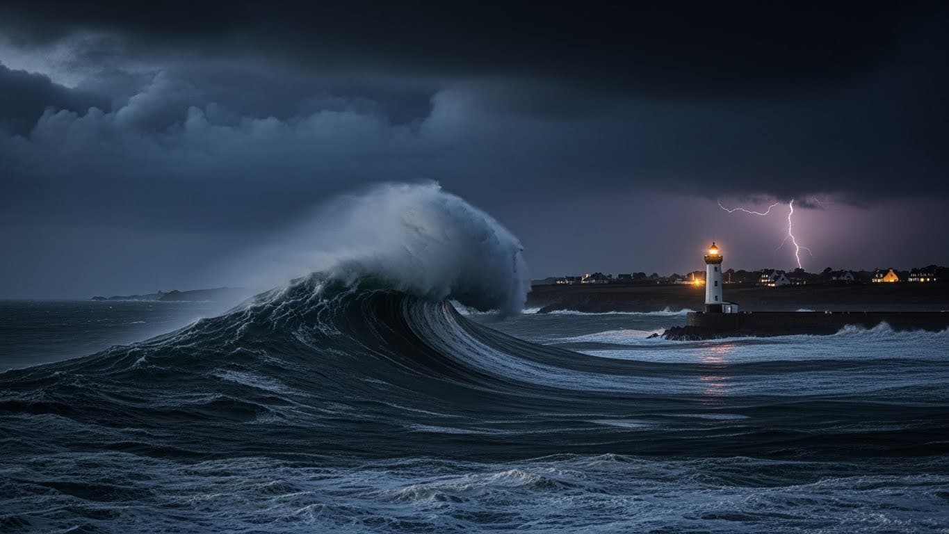 Finistère, Côtes-d’Armor et Manche en vigilance orange vagues-submersion cette nuit et demain matin. Toute la côte Atlantique sous tension : découvrez les zones à risque, les précautions vitales et pourquoi cet épisode inquiète autant.