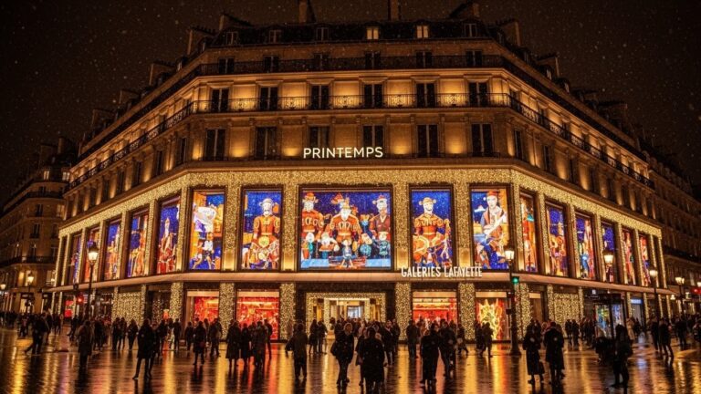Vitrines de Noël 2025 à Paris : Les Plus Magiques