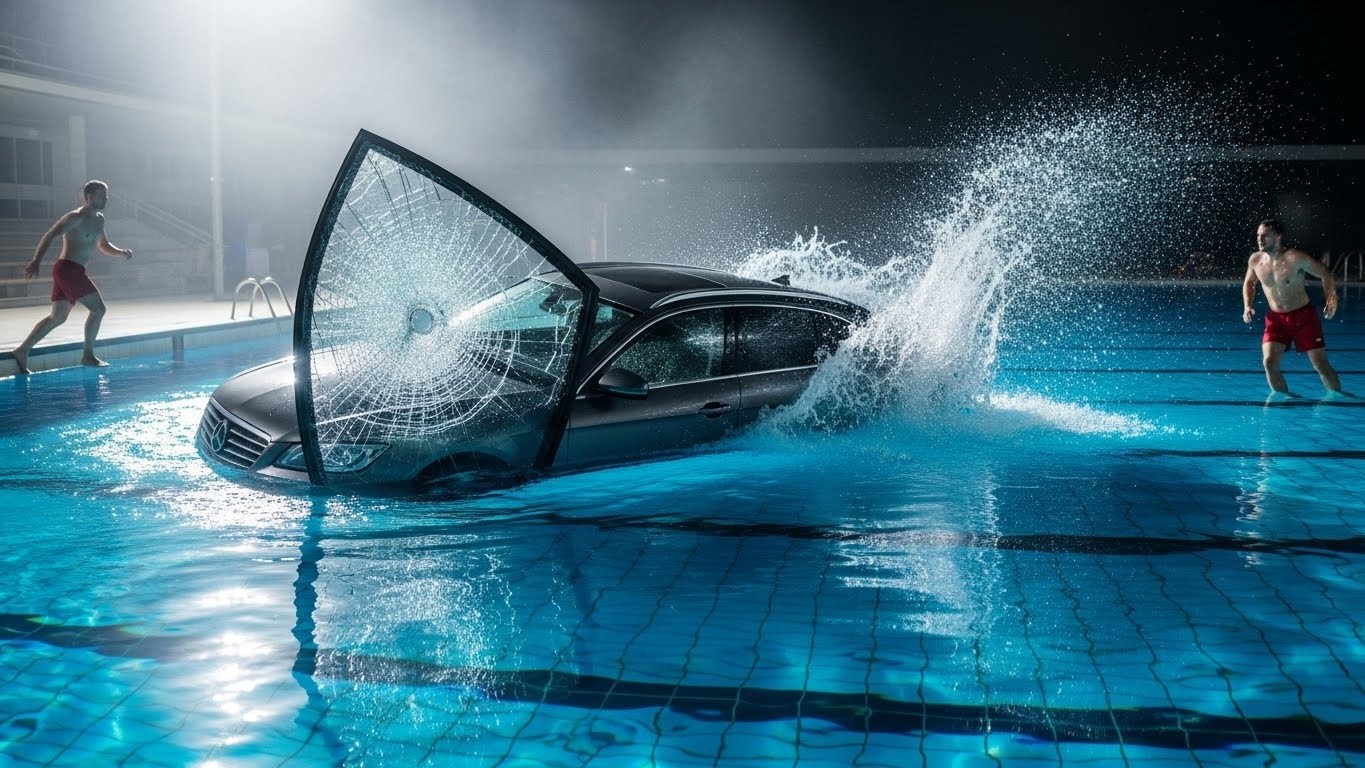 Une voiture traverse la baie vitrée et plonge dans le bassin de la piscine municipale de La Ciotat. Une mère et sa fille secourues in extremis. Récit complet et images choc d’un accident aussi rare que spectaculaire.