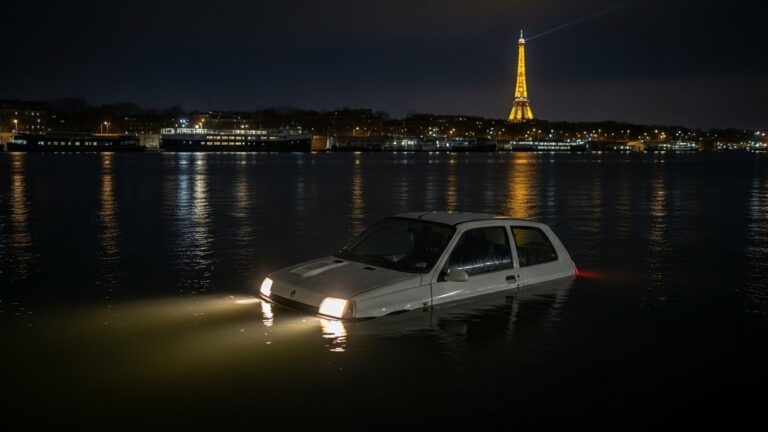 Voiture dans la Seine à Paris : Ils s’endorment, le frein lâche