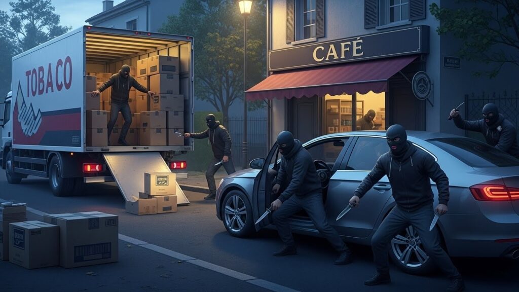 Vol Armé de Cigarettes à Chelles : Livreurs Menacés au Couteau