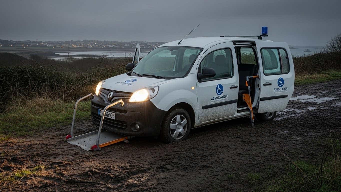 À Concarneau, des délinquants volent le véhicule aménagé indispensable à une fillette polyhandicapée de 8 ans. Retrouvé grâce à la solidarité locale, l’affaire choque toute une ville.