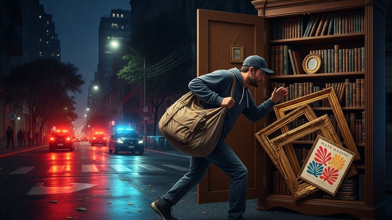 Découvrez comment deux braqueurs ont volé huit œuvres rares d'Henri Matisse et cinq de Portinari en plein jour à São Paulo. Un suspect déjà arrêté, l'enquête avance à toute vitesse.