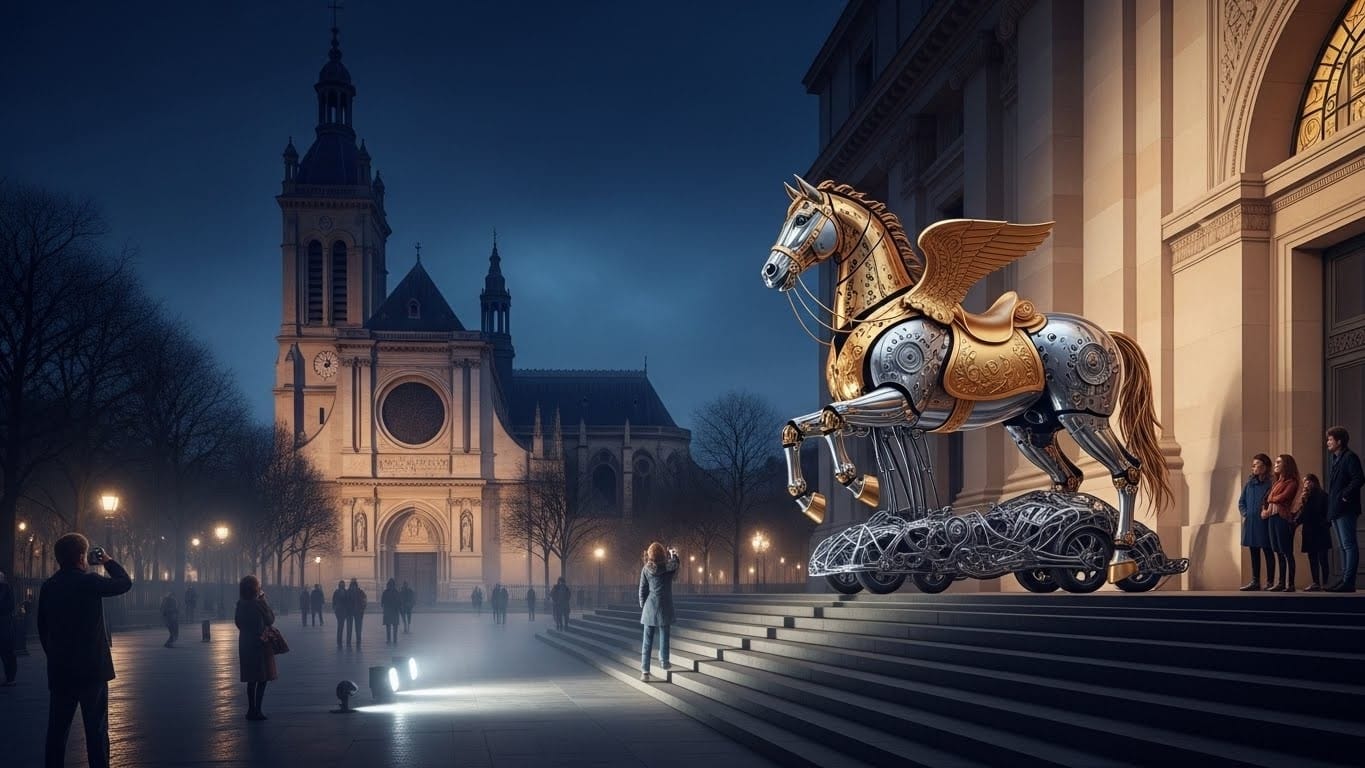 Découvrez Zeus, l’incroyable cheval métallique qui a marqué la cérémonie d’ouverture des JO 2024. Il s’installe gratuitement à Paris pour un an : dates, expo, secrets de fabrication… Tout ce qu’il faut savoir !