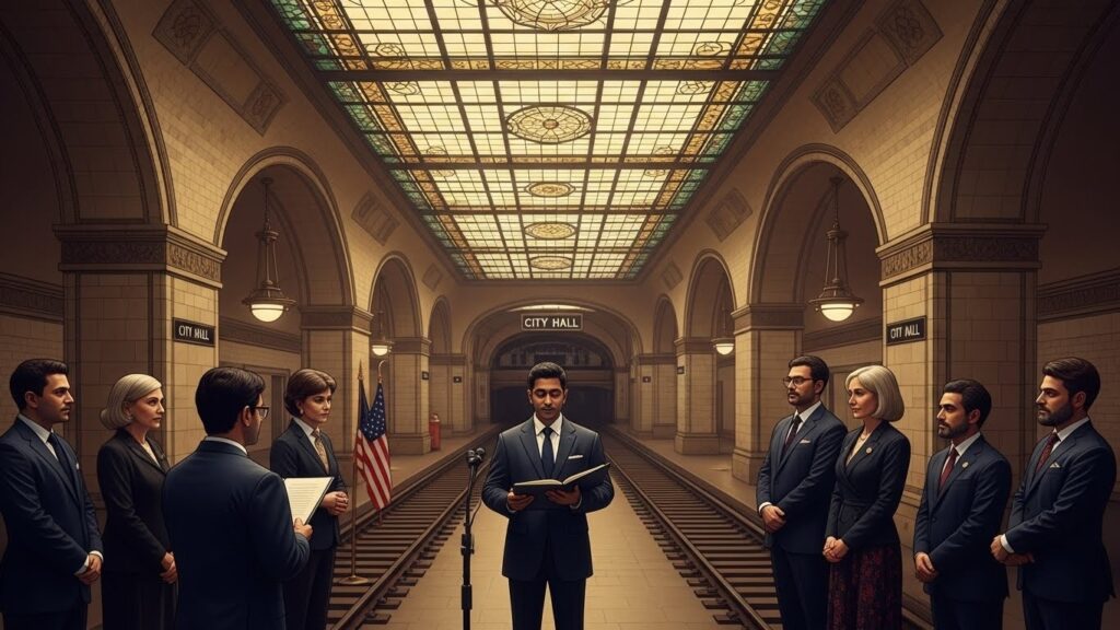 Zohran Mamdani : Serment de Maire dans une Station Fantôme