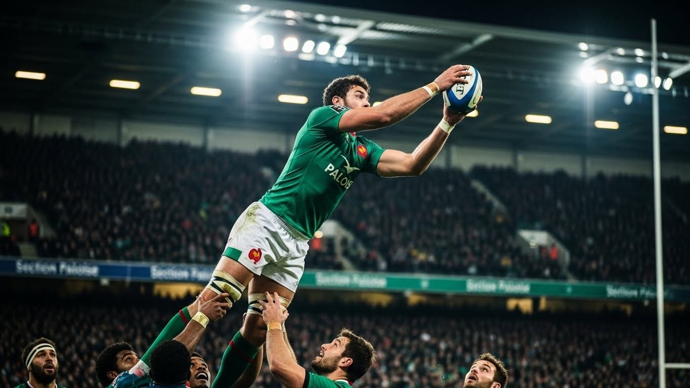 Découvrez comment Aaron Grandidier-Nkanang, champion olympique à 7, s'impose en Top 14 avec la Section Paloise grâce à son saut exceptionnel et son adaptation réussie au XV. Un envol impressionnant !