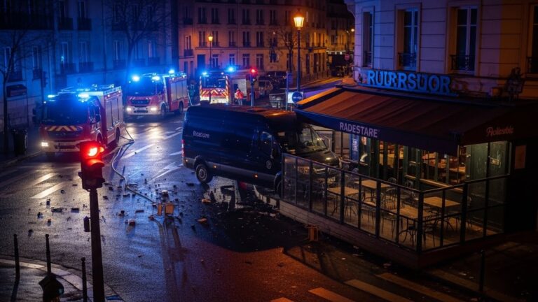 Accident Grave à Paris : VTC Percute Terrasse, 4 Blessés
