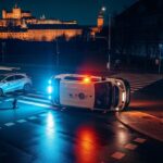 Accident Spectaculaire à Versailles : Fourgon Police Retourné