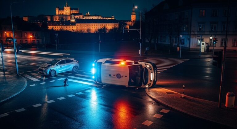 Accident Spectaculaire à Versailles : Fourgon Police Retourné