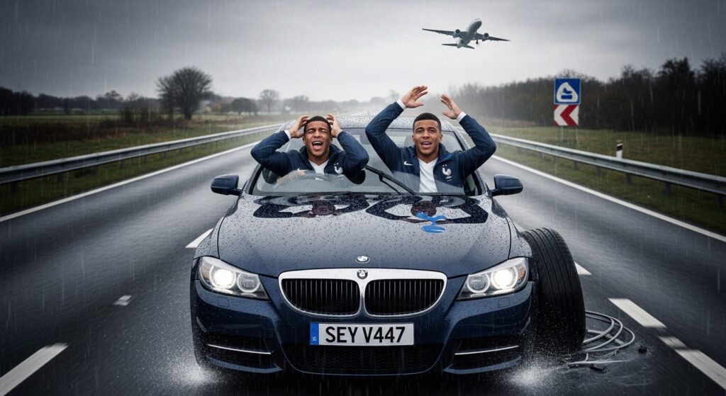 Accident Voiture Kolo Muani Odobert Avant Tottenham-Francfort