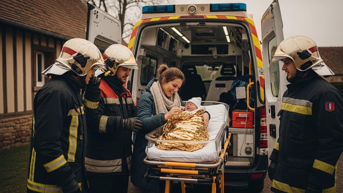 Découvrez l'histoire émouvante d'une naissance imprévue dans l'Eure : trois pompiers aident une maman à accoucher devant son domicile. Un moment intense, rapide et inoubliable pour tous !