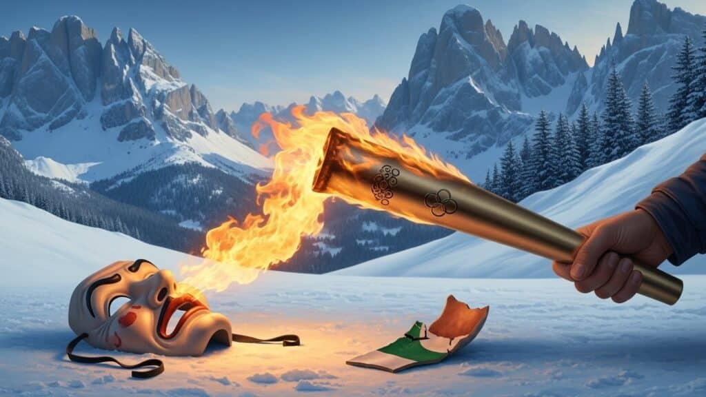 Acteur Italien Exclu Relais Flamme JO 2026 Polémique