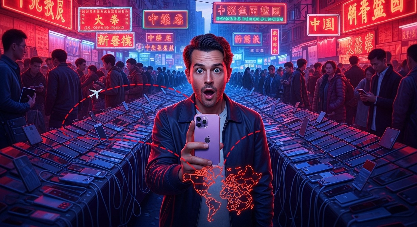 Découvrez comment un comédien gallois a traqué son smartphone dérobé à Londres jusqu'à un marché de Shenzhen, révélant un vaste trafic mondial de téléphones volés. Une histoire incroyable et révélatrice !
