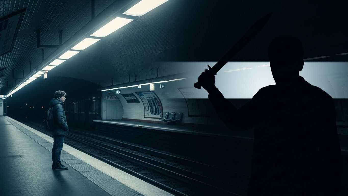 Un ado de 16 ans violemment agressé par une bande dans le métro à Paris, blessé à la machette pour une veste volée. Détails glaçants et contexte d'insécurité croissante dans les transports.