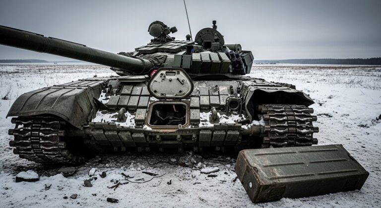 Adolescent Écrasé dans un Char Exposé en Russie